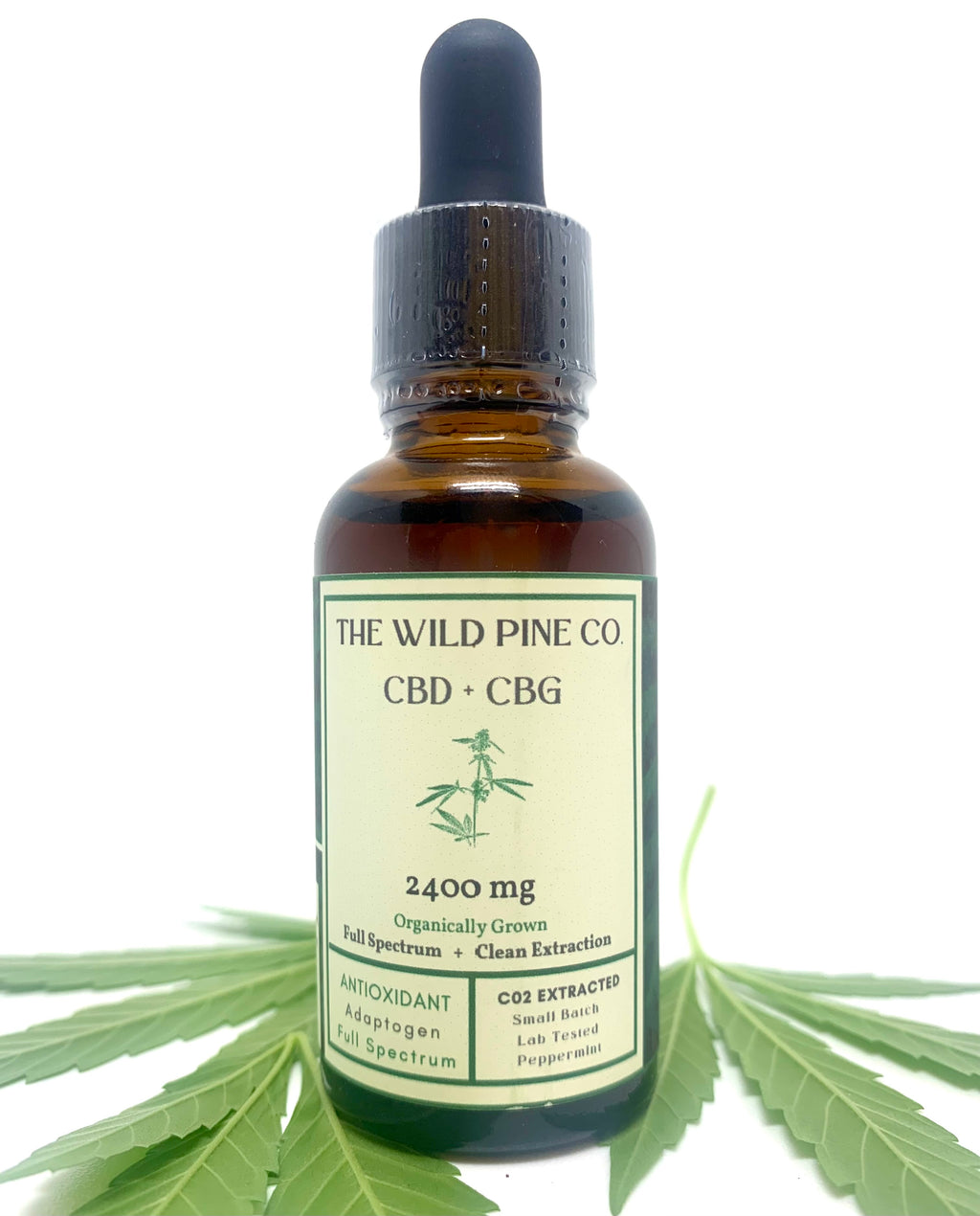 Organically Farmed in Western Maine Full Spectrum 2400 MG CBD + CBG oil- with full panel test results for every small batch made