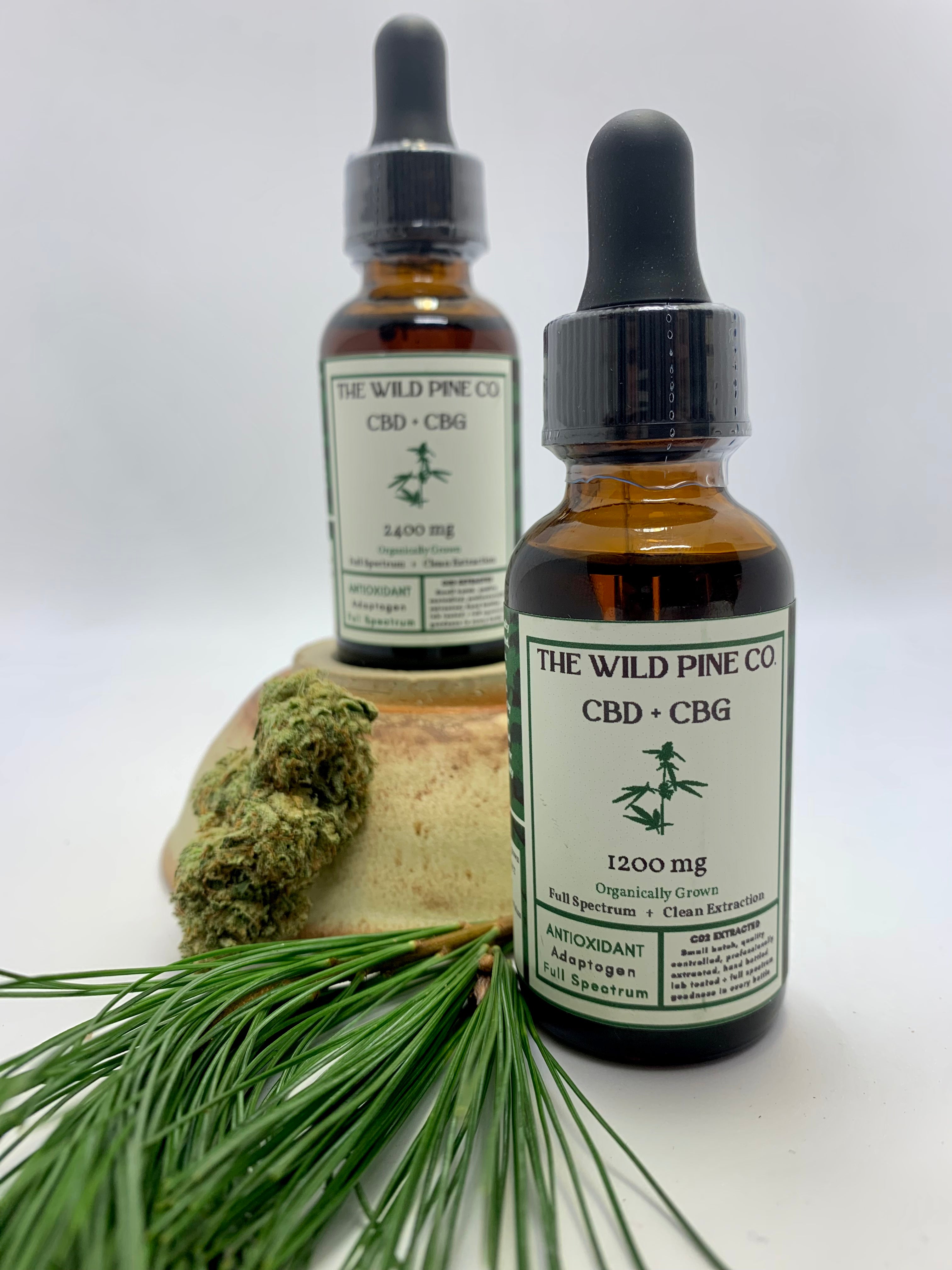 Organically Farmed in Western Maine - Full Spectrum 1200 MG CBD + CBG oil- with full panel test results for every batch made