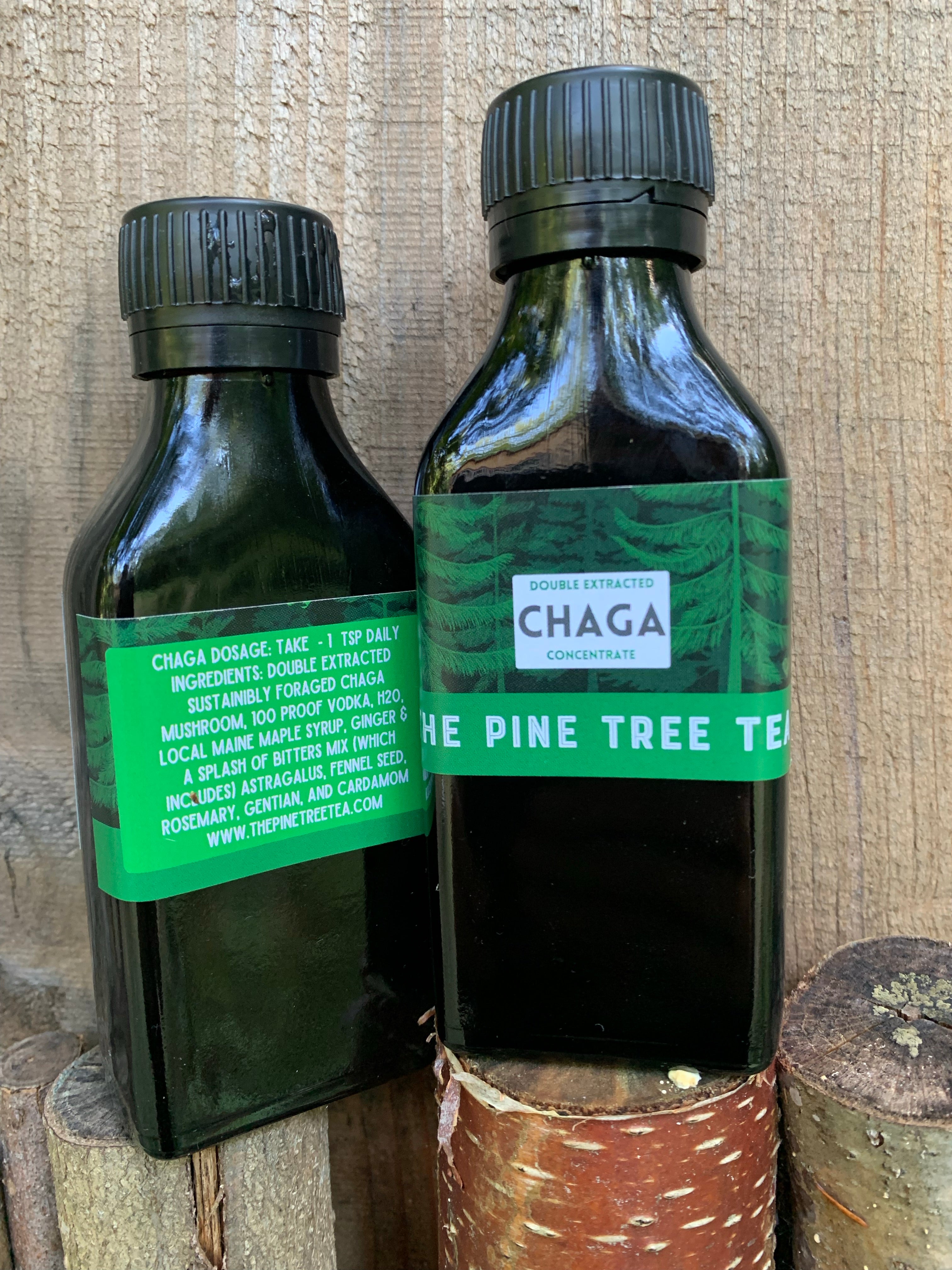 Wildcrafted double extracted Chaga concentrate - Medium  3.5 oz